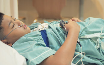Child receives a pediatric sleep study at Schenck Sleep Medicine.