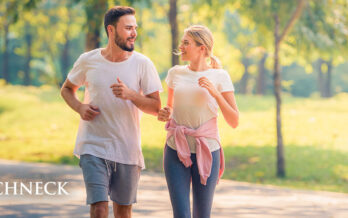 Couple jogging in the park