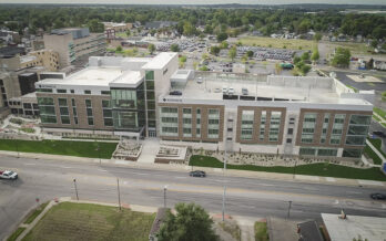Aerial view of Schneck Medical Center