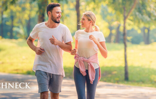 Couple jogging in the park