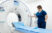 nurse checking seat equipment