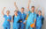 photo of student doctors cheering