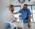 Doctor comforting patient.