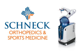 Schneck logo with medical equipment