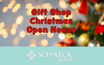 gift shop christmas open house graphic