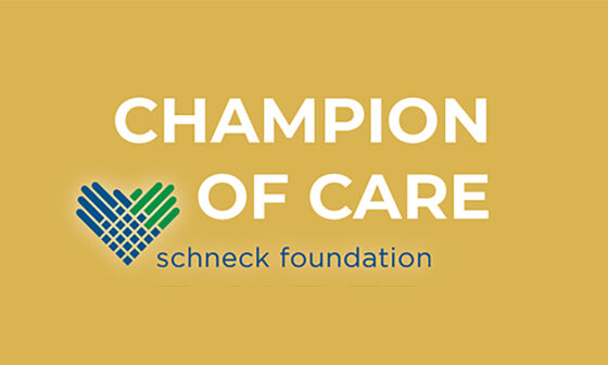 Schneck Foundation Champion of Care banner