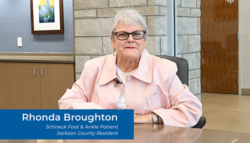 Rhonda Broughton smiling at the camera