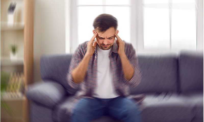photo of a man experiencing seizures