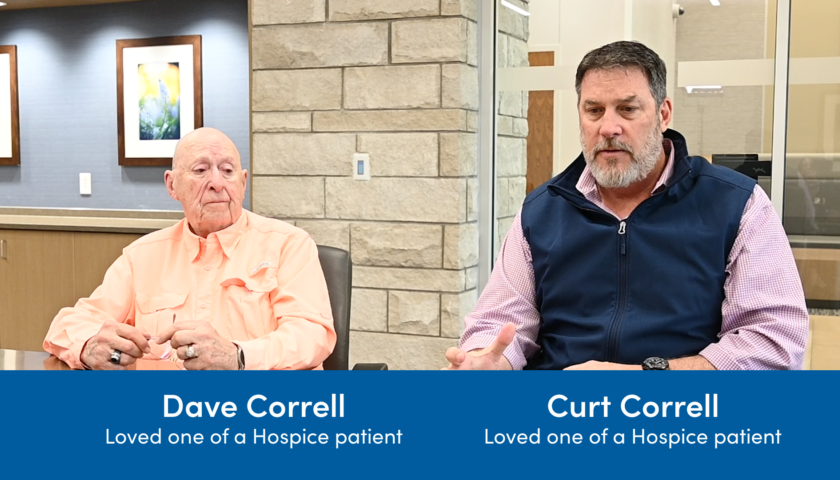 Photo of Dave Correll and Curt Correll, loved ones of a hospice patient