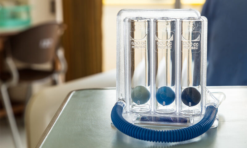 Three balls Incentive Spirometer for deep breathing