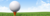 Image of a golf tee with a golf ball sitting on it.