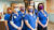 Group of nurses wearing face masks