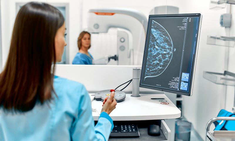 provider examining screen