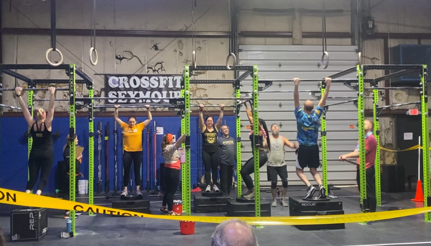 photo of people working out in a class setting